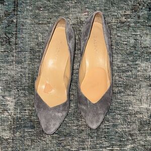 Talbots Gray Suede Wedge Pumps Women’s Shoes